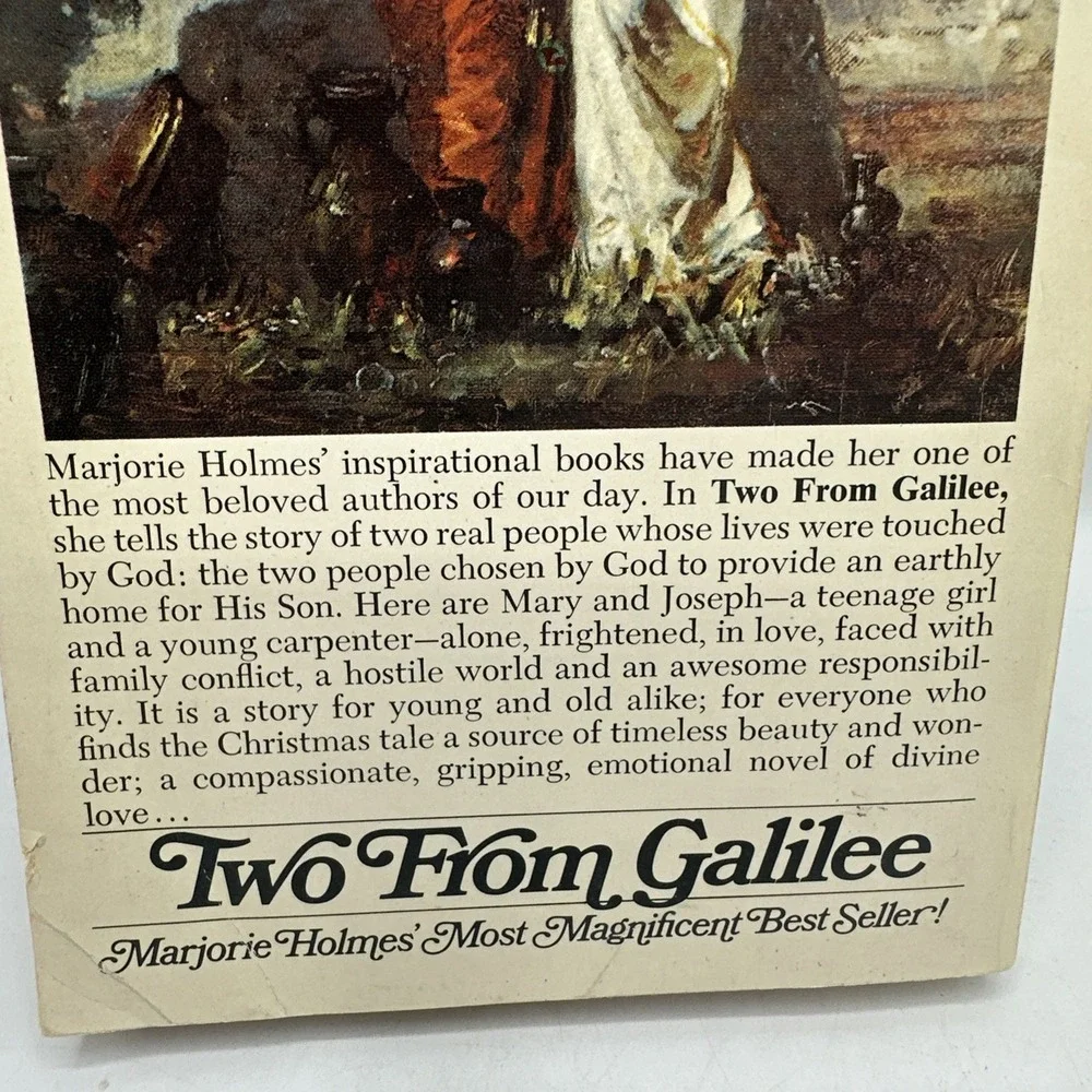 Two from Galilee. Marjorie Holmes 1974 Paperback A Love Story Of Mary And Joseph
